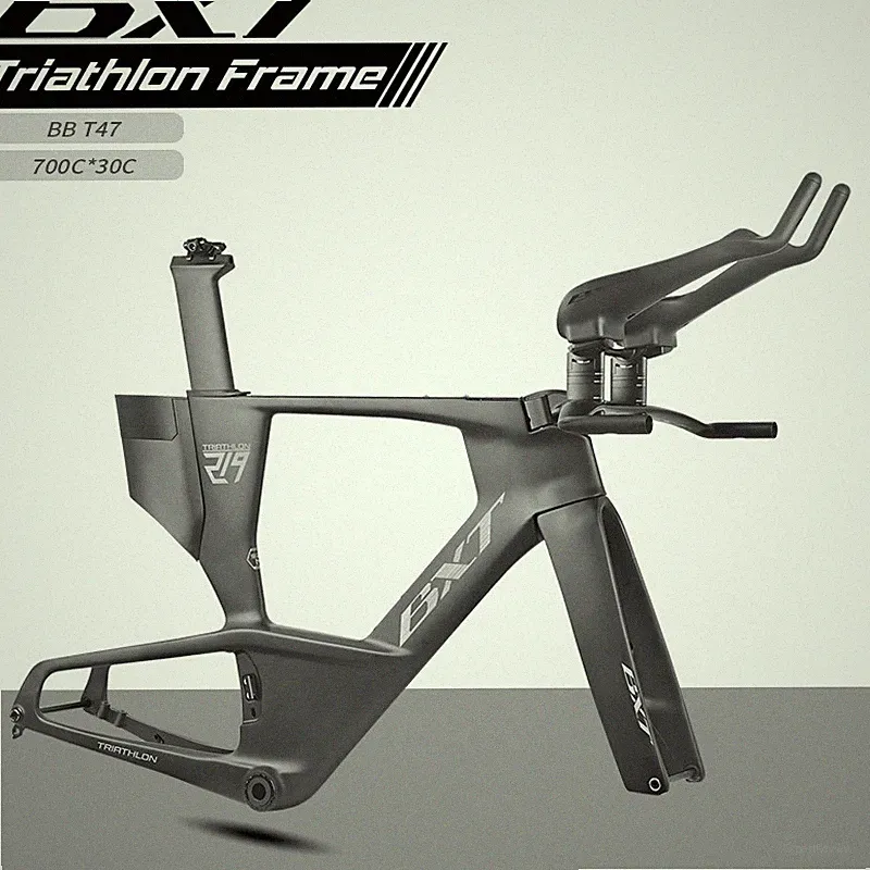 BXT New Carbon TT Triathlon Disc Brake Bike Framset Aero Time Trial Carbon Frame