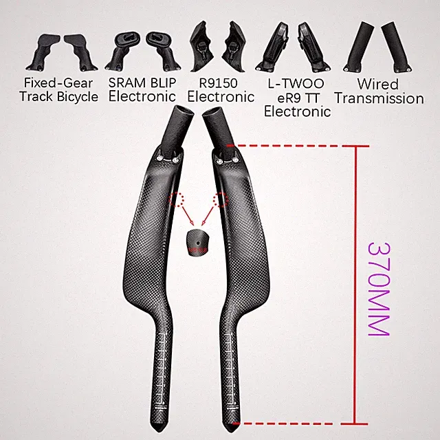Carbon TT Bike Rest Handlebar Triathlon Time Trial Electronic Transmission Bar